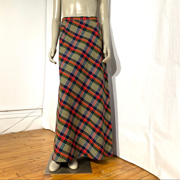 Vintage Tweed Maxi Wool Skirt - Picture 5 of 8